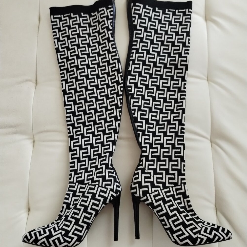 Women's Size 6 She In Knee High Stiletto High Heel Boots